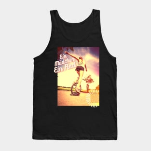 Ein Mädchen Einrad lustiges Artist Zirkus Design Tank Top